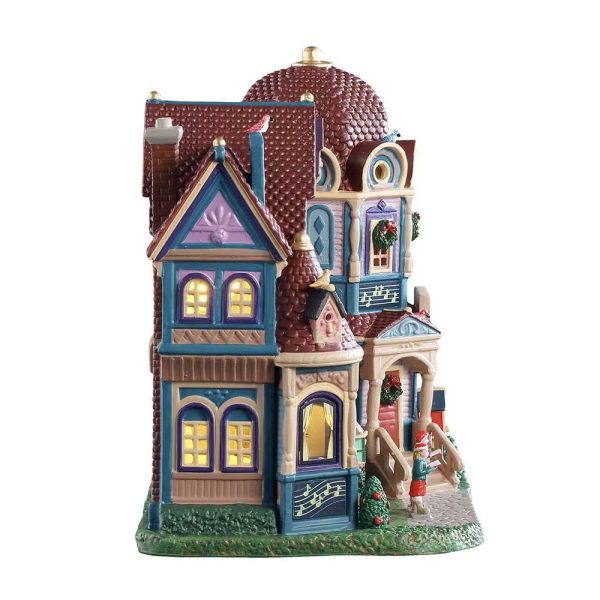 Scuola di Musica Sweet Songbird Music School H 22 cm Edificio Illuminato Lemax - 55347 - immagine 2