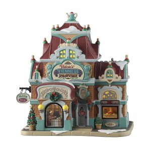 Pasticceria Valerie's Viennese Pastry H 22 cm Edificio Illuminato Lemax - 55345