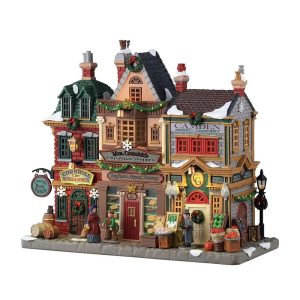 Botteghe Storiche Mrs. Cratchit's Christmas Shoppes H 21 cm Edificio Illuminato Lemax - 55314