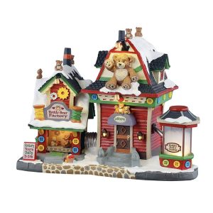 Fabbrica degli Orsacchiotti Teddy Bear Factory H 20 cm Edificio Illuminato Lemax - 55312