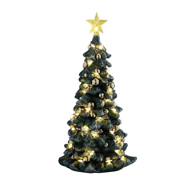 Albero di Natale Snowy Christmas Tree Clear Light H 16 cm Accessorio Illuminato Lemax - 54526