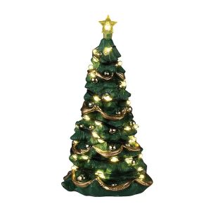 Albero di Natale Joyful Christmas Tree Clear Light H 12 cm Accessorio Illuminato Lemax - 54525