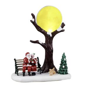 Appuntamento al Polo Nord North Pole Romance H 19 cm Scena Illuminata Lemax - 54662