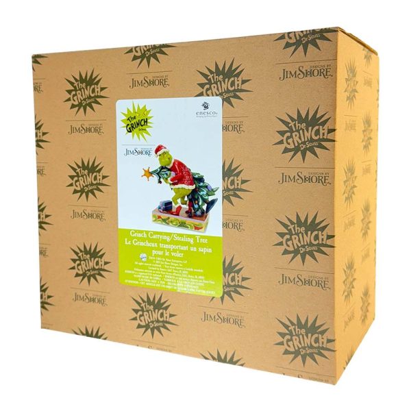 Grinch che Ruba un Albero di Natale in Resina Jim Shore Grinch Collection - L 20 X H 19 cm - immagine 5
