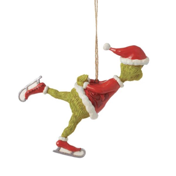Grinch Pattinatore in Resina Jim Shore Grinch Collection - H 12 cm - immagine 2