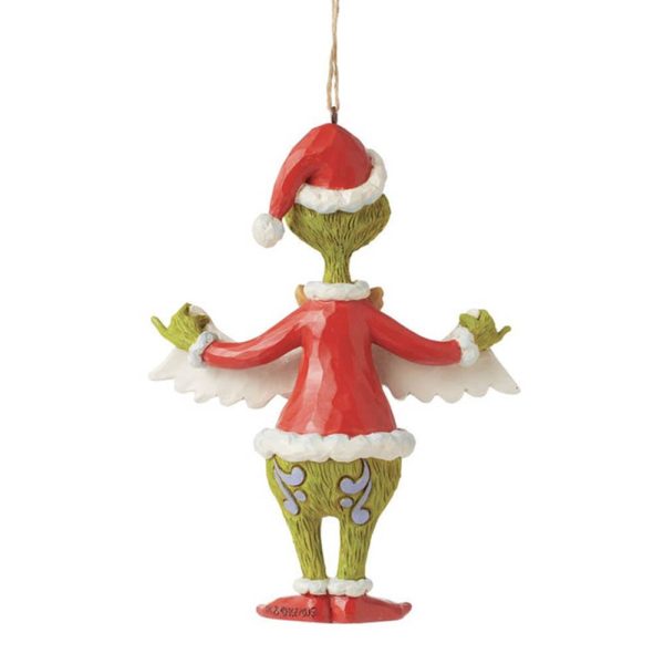 Grinch con Festone Merry Christmas in Resina Jim Shore Grinch Collection - H 13 cm - immagine 2