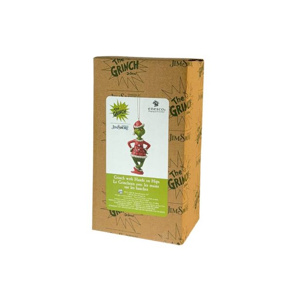 Grinch con le Braccia Conserte in Resina Jim Shore Grinch Collection - H 13 cm - immagine 5