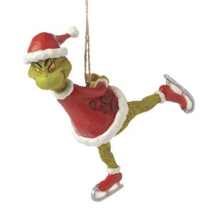 Grinch Pattinatore in Resina Jim Shore Grinch Collection - H 12 cm