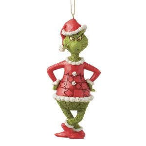 Grinch con le Braccia Conserte in Resina Jim Shore Grinch Collection - H 13 cm