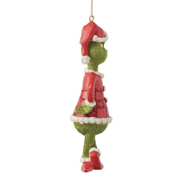 Grinch con le Braccia Conserte in Resina Jim Shore Grinch Collection - H 13 cm - immagine 2
