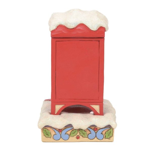 Grinch si Nasconde Nella Cassetta Della Posta in Resina Jim Shore Grinch Collection - L 11 X H 15 cm - immagine 4