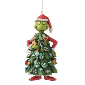 Grinch Travestito da Albero di Natale in Resina Jim Shore Grinch Collection - H 13 cm