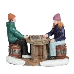 Giocatori di Dama Playing Checker H 6 cm Personaggio LuVille - 1180585