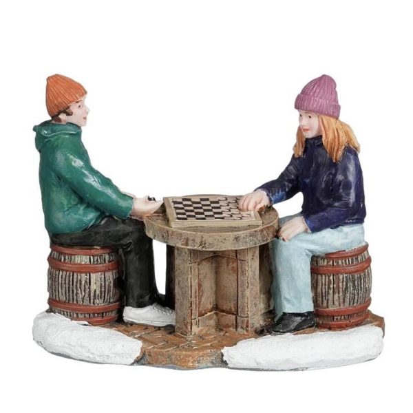 Giocatori di Dama Playing Checker H 6 cm Personaggio LuVille - 1180585
