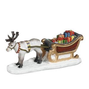 Slitta di Babbo Natale Santa's Sleigh H 7 cm Accessorio LuVille - 1180567