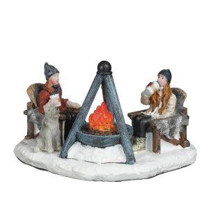 Cioccolata in Compagnia  Drinking Hot Chocolate by The Fire H 6 cm Personaggio LuVille - 1180565