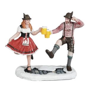 Brindisi Tirolese Toasting Man and Woman H 7 cm Personaggio LuVille - 1180544