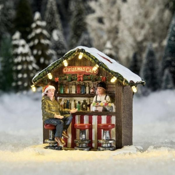 Caffetteria Christmas Café H 10 cm Scena Illuminata Luville - 1180562 - immagine 2