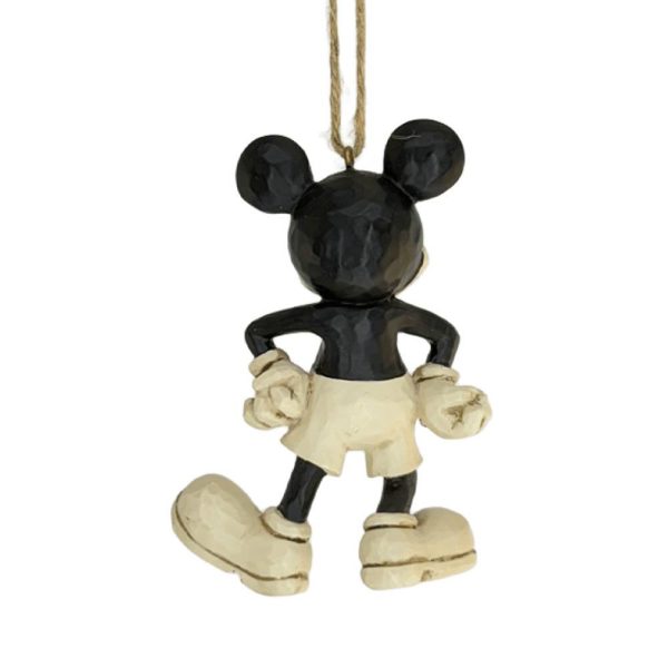 Mickey Mouse Topolino Bianco e Nero Vintage in Resina Jim Shore Disney Tradition - H 9 cm - immagine 2