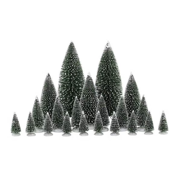 Alberi Innevati Assorted Pine Trees, set di 21 pezzi Accessorio Lemax - 04768