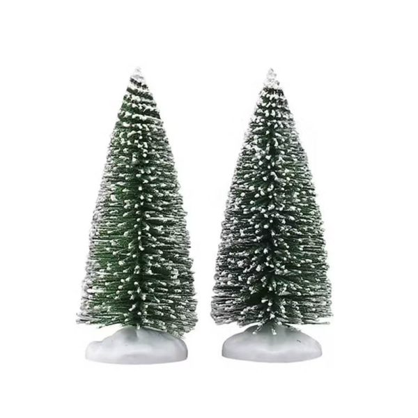Alberi Bristle Tree Small H 10 cm, set di 2 pezzi Accessorio Lemax - 14004
