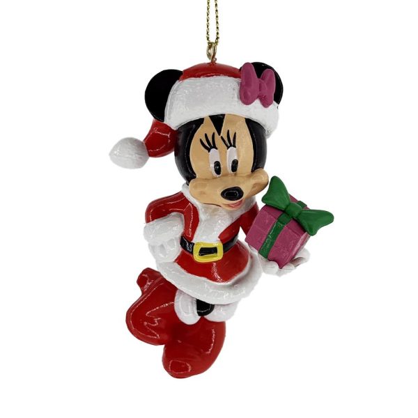Topolina Minnie Mouse Babbo Natale Personaggio in Resina ©Disney Mickey and Friends Kurt Adler - H 9 cm - immagine 2