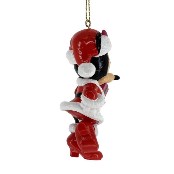Topolina Minnie Mouse Babbo Natale Personaggio in Resina ©Disney Mickey and Friends Kurt Adler - H 9 cm - immagine 3