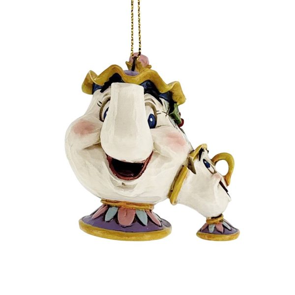 Teiera Mrs. Bric e Chicco Personaggi de La Bella e la Bestia in Resina ©Disney Tradition by Jim Shore - H 6 cm - immagine 2