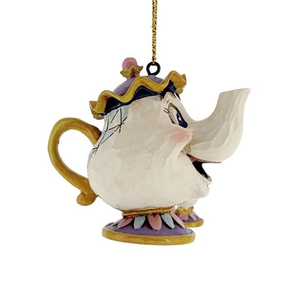 Teiera Mrs. Bric e Chicco Personaggi de La Bella e la Bestia in Resina ©Disney Tradition by Jim Shore - H 6 cm - immagine 3