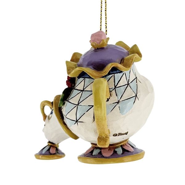Teiera Mrs. Bric e Chicco Personaggi de La Bella e la Bestia in Resina ©Disney Tradition by Jim Shore - H 6 cm - immagine 5