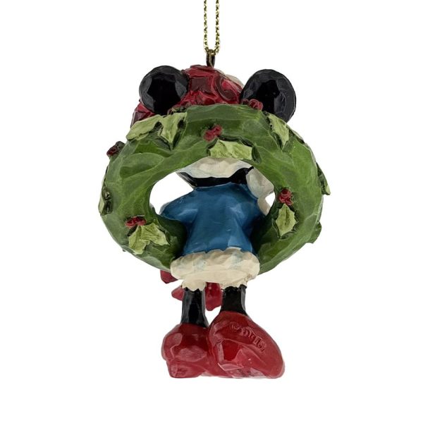 Topolina Minnie Mouse con Ghirlanda Personaggio in Resina ©Disney Tradition by Jim Shore - H 7 cm - immagine 4