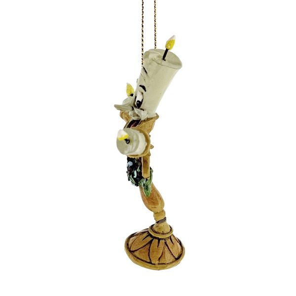 Candelabro Lumière Personaggi de La Bella e la Bestia in Resina ©Disney Tradition by Jim Shore - H 9 cm - immagine 3