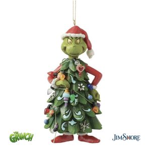 Grinch Travestito da Albero di Natale Personaggio in Resina Grinch Collection by Jim Shore - H 13 cm