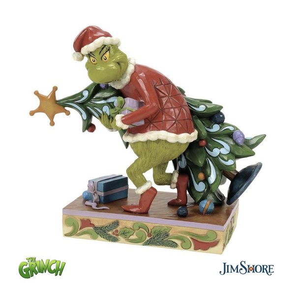Grinch con Albero di Natale Personaggio in Resina Grinch Collection by Jim Shore - H 19 cm