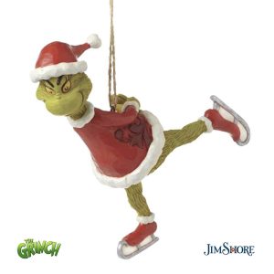 Grinch Pattinatore Personaggio in Resina Grinch Collection by Jim Shore - H 12 cm