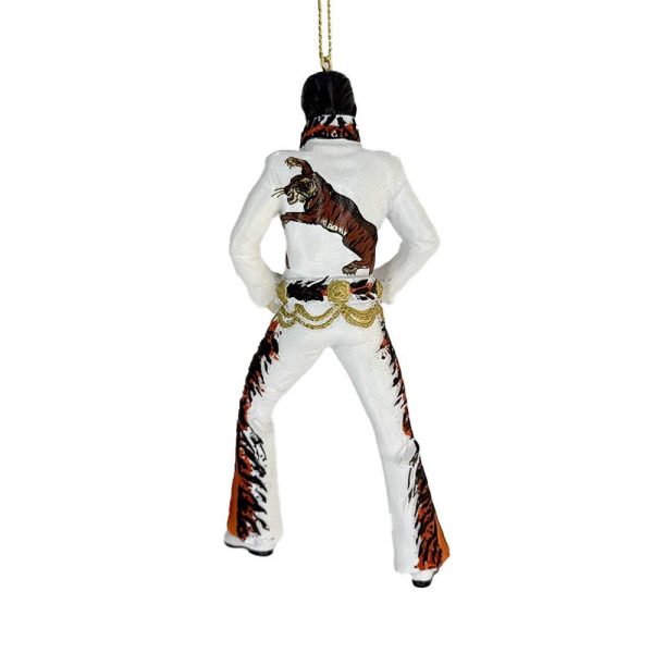 Elvis Presley con Tuta Tigrata in Resina Elvis Presley® Kurt Adler - H 13 cm - immagine 4