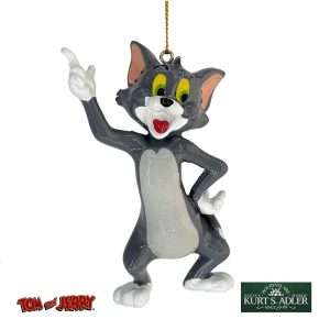 Gatto Tom Personaggio Tom and Jerry™ in Resina Kurt Adler - H 10 cm