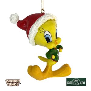 Canarino Titti Personaggio Looney Tunes™ in Resina Kurt Adler - H 8 cm