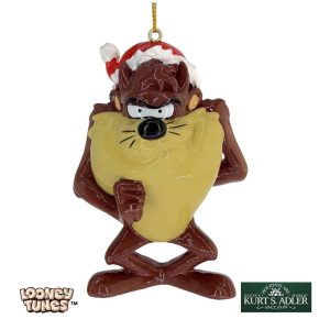 Diavolo della Tasmania Taz Personaggio Looney Tunes™ in Resina Kurt Adler - H 9 cm