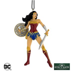 Wonder Woman Personaggio DC Comics™ in Resina Kurt Adler - H 10 cm