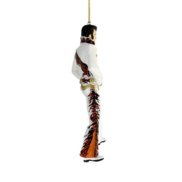 Elvis Presley con Tuta Tigrata in Resina Elvis Presley® Kurt Adler - H 13 cm - immagine 3