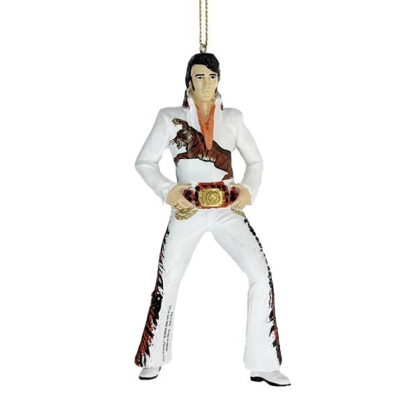 Elvis Presley con Tuta Tigrata in Resina Elvis Presley® Kurt Adler - H 13 cm - immagine 2
