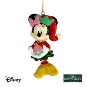 Topolina Minnie con Cupcake Personaggio ©Disney Minnie Mouse in Resina Kurt Adler - H 9 cm