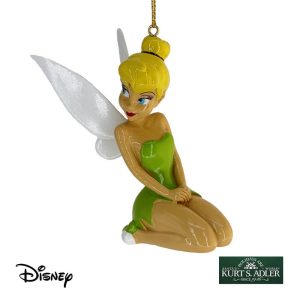Campanellino Trilly Seduta Personaggio Peter Pan Disney© TinkerBell in Resina Kurt Adler - H 10 cm