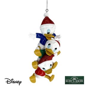 Paperotti Qui, Quo e Qua Personaggi ©Disney Mickey and Friends in Resina Kurt Adler - H 12 cm