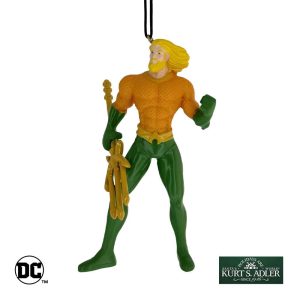 Acquaman Personaggio DC Comics™ in Resina Kurt Adler - H 10 cm