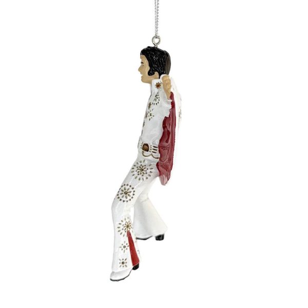 Elvis Presley con Mantello in Resina Elvis Presley® Kurt Adler - H 11 cm - immagine 3