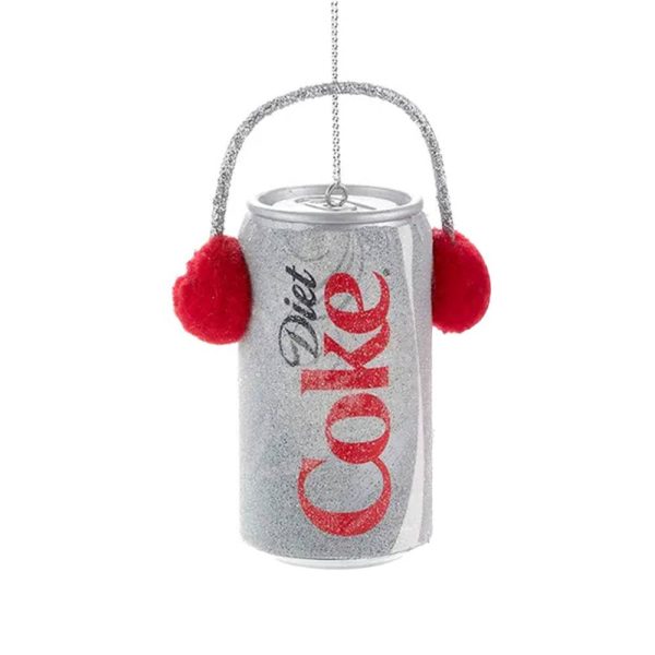 Lattina Coca-Cola® con Cuffie in Plastica Kurt Adler - H 10 cm - immagine 2