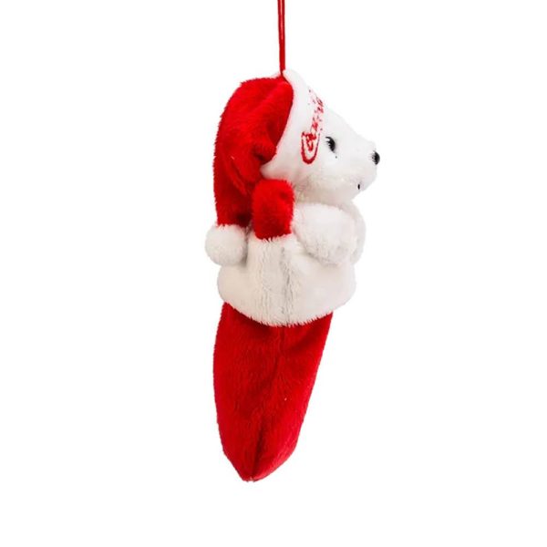 Orso Polare con Calza Natalizia Coca-Cola® in Peluche Kurt Adler - H 18 cm - immagine 3
