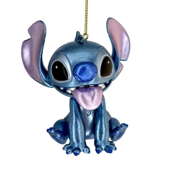 Stitch Metalizzato Personaggio Disney© Stitch in Resina Kurt Adler - H 9 cm - immagine 2